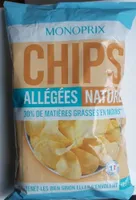 Monoprix Chips Allégées Nature