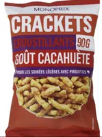 Crackets croustillants goût cacahuètes