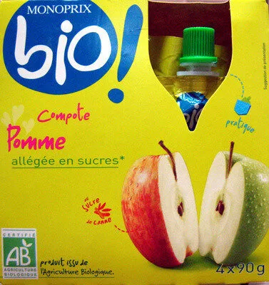 Compote Pomme allégée en sucres