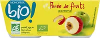 Purée de fruits pomme sans sucres ajoutés bio