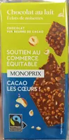 Chocolat au lait et éclats de noisettes