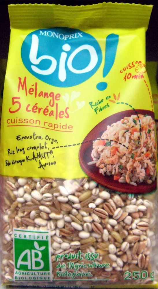 Mélange de 5 céréales Bio