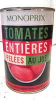 Tomates entières pelées au jus