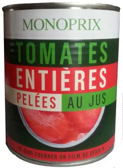 Tomates entières pelées au jus
