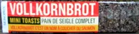Vollkornbrot Mini-toasts pain de seigle complet Monoprix