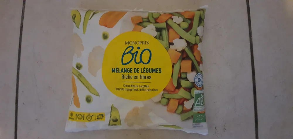 Mélange de légumes surgelés