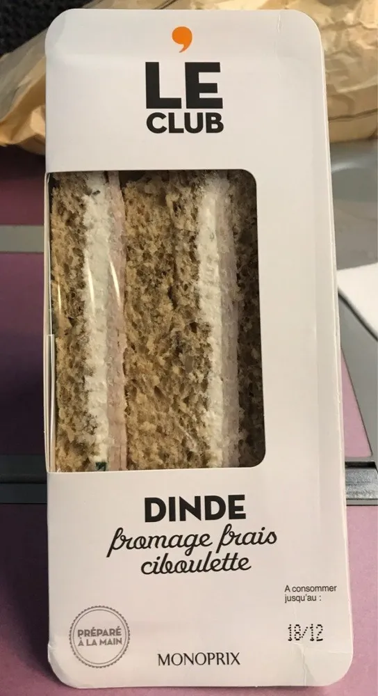 Le Club - Dinde fromage frais ciboulette