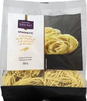 Spaghetti @ la farine de bl{ tendre et @ la semoule de bl{ dur