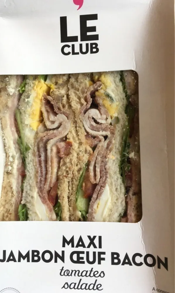 Le Club Oeuf Jambon Bacon