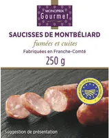Saucisses de Montbéliard, fumées et cuites
