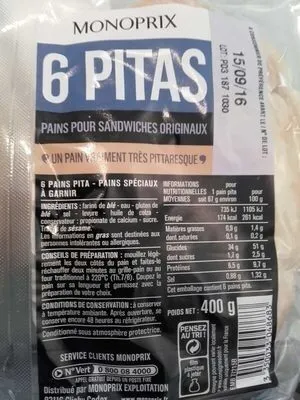 6 pitas