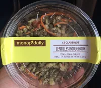 Lentilles Vertes et Boulghour