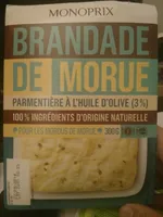 Brandade de morue parmentière à l'huile d'olive (3%)