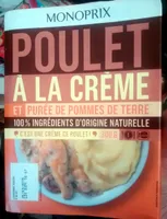 Poulet à la crème et purée de pommes de terre