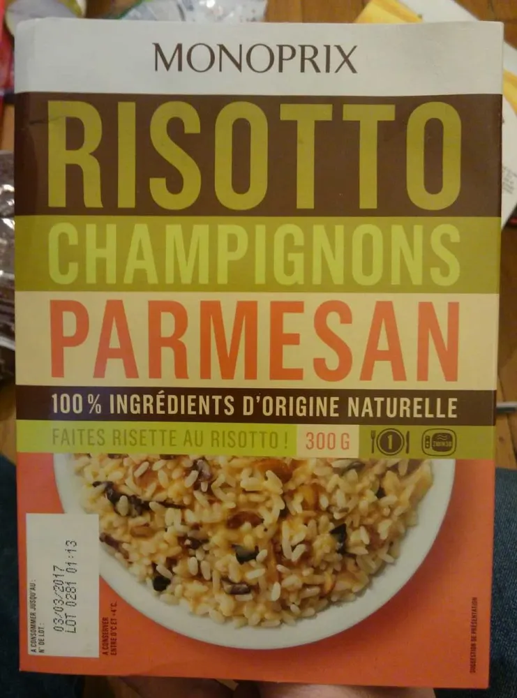 Risotto champignons parmesan
