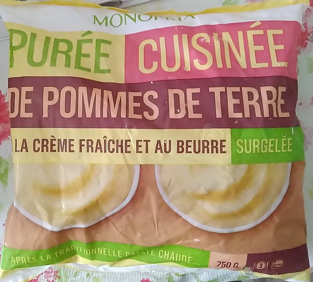 Purée cuisinée de pommes de terre