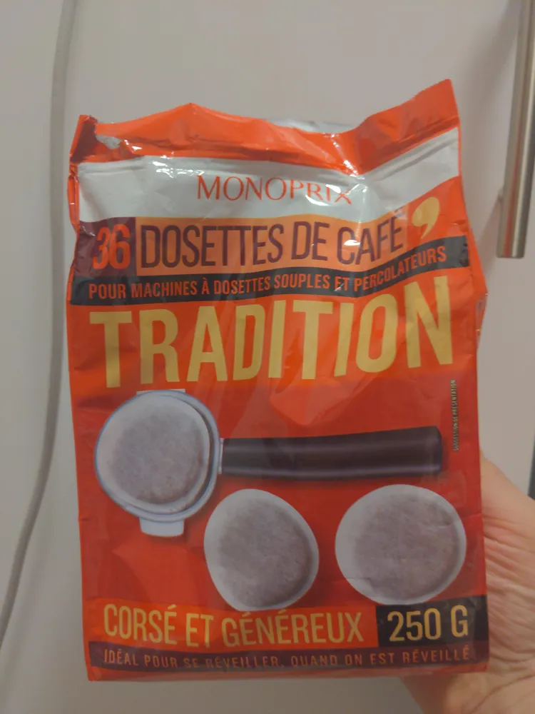 Dosettes de café tradition