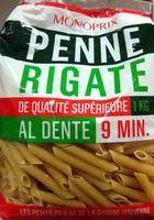 Penne Rigate (Al dente 9 min.)
