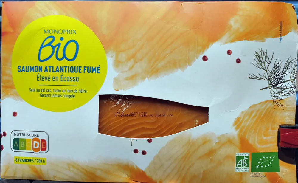 Saumon Atlantique fumé