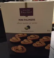 Mini Palmiers olives noires et vertes