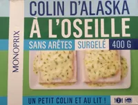 Colin d'Alaska à l'Oseille sans arêtes, Surgelé