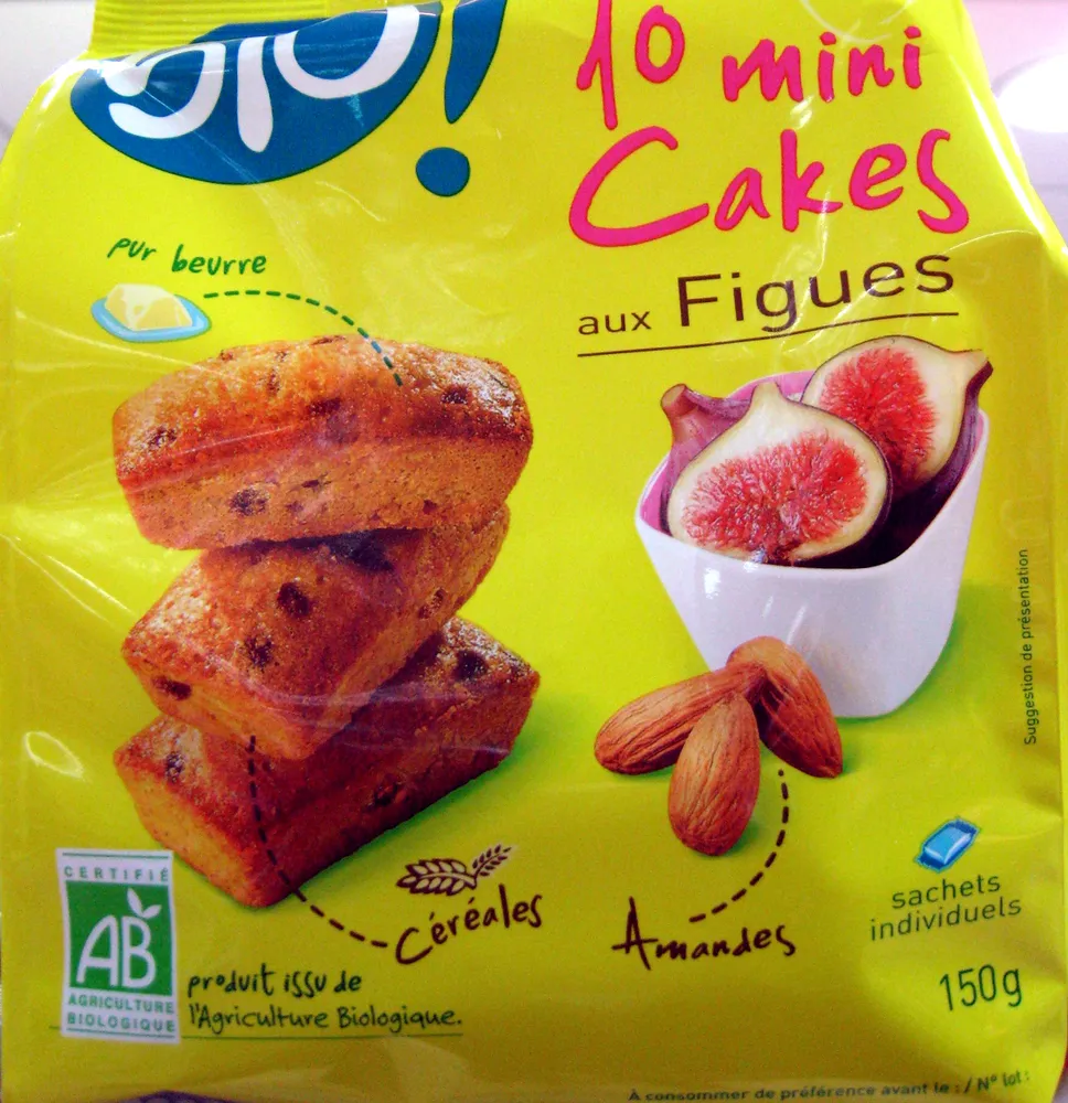 10 Mini Cakes aux Figues Bio