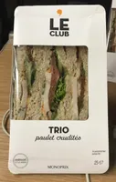 Trio poulet crudites