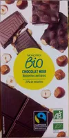 Chocolat noir aux Noisettes entières Bio
