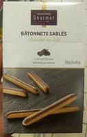 Bâtonnets sablés chocolat au lait