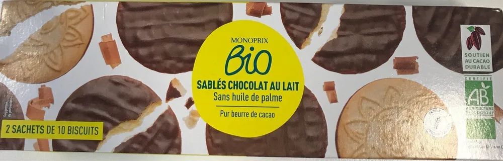 Sables chocolat au lait