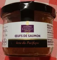 Oeufs de saumon keta du pacifique pasteurisés