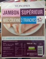 Jambon supérieur avec couenne, VPF