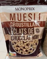 Muesli croustillant éclats de chocolat noir