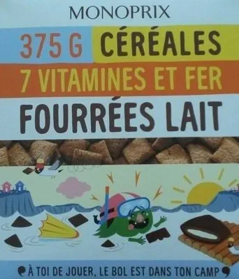 Céréales fourrées lait