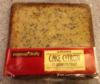 Cake citron et graines de pavot