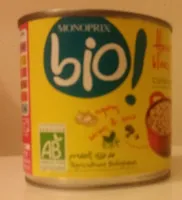 Haricots blancs cuisinés issue de l'agriculture biologique