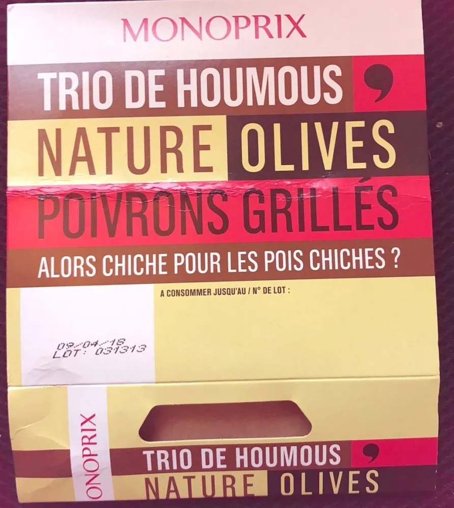 Trio de houmous