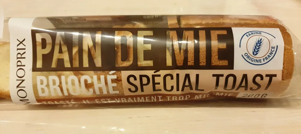 Pain de mie brioché