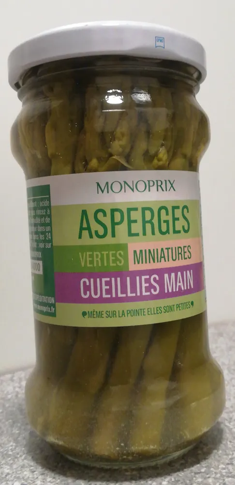 Asperges Vertes Miniatures cueillies main