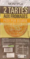 Tartes aux fromages, pâte pur beurre