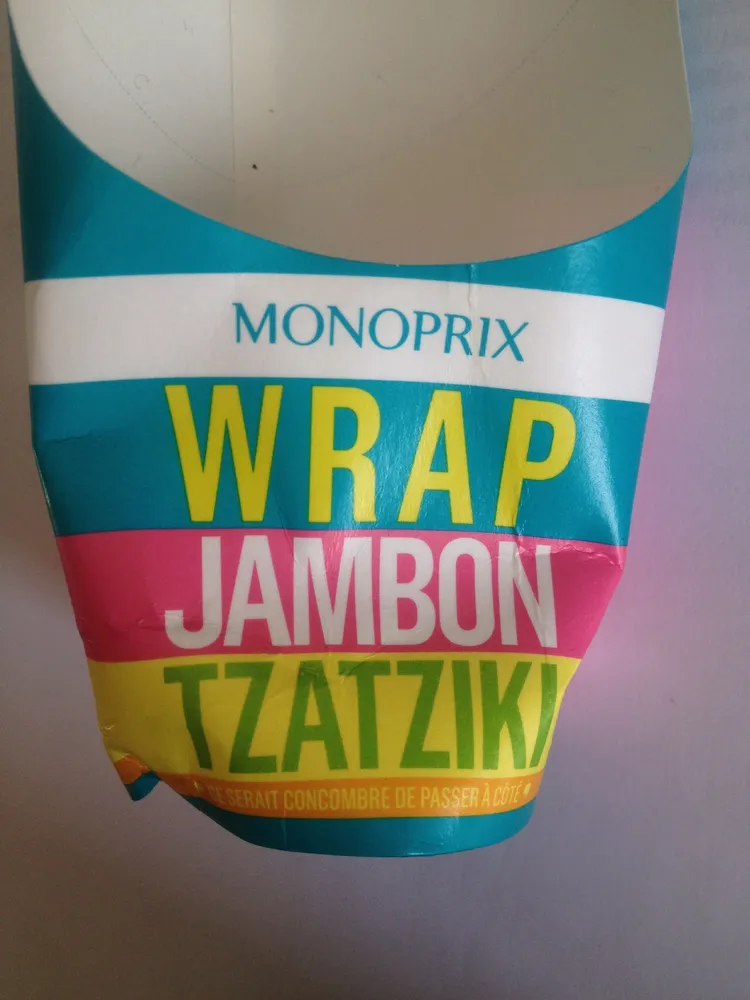 Wrap jambon tzatziki