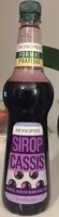 Sirop cassis à diluer
