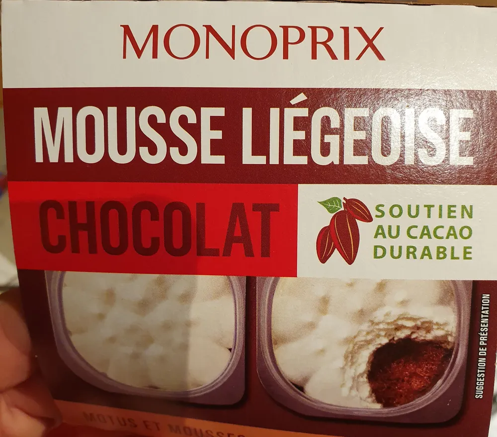 Mousse liégeoise au chocolat
