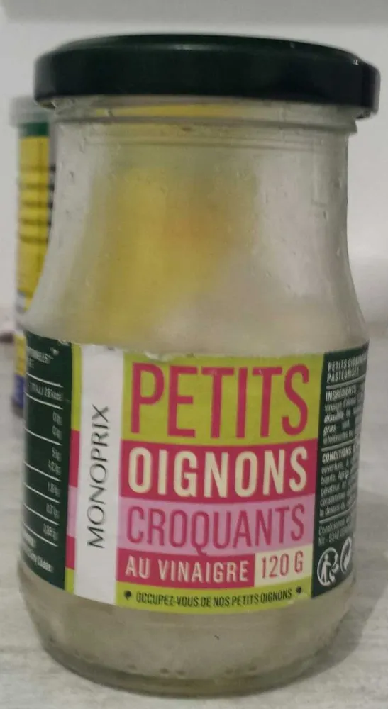 Petits oignons croquants au vinaigre