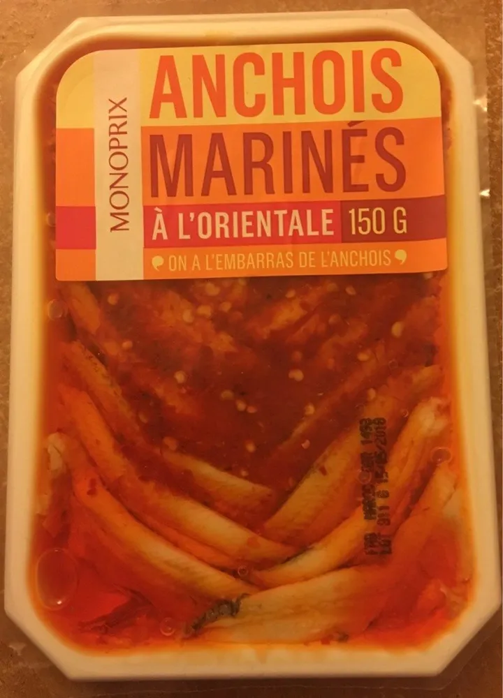 Anchois marinés à l’orientale
