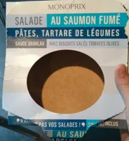 Salade au Saumon Fumé, Pâtes, Tartare de Légumes