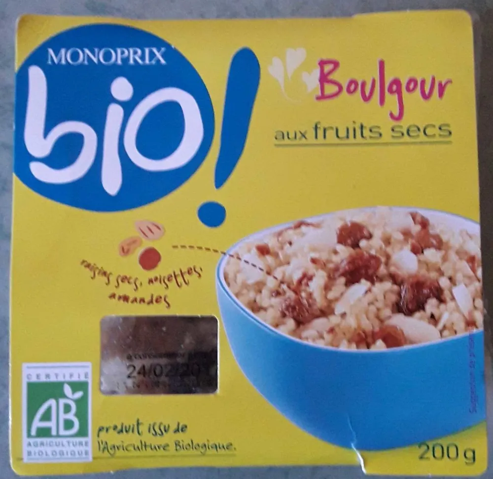Boulgour aux fruits secs