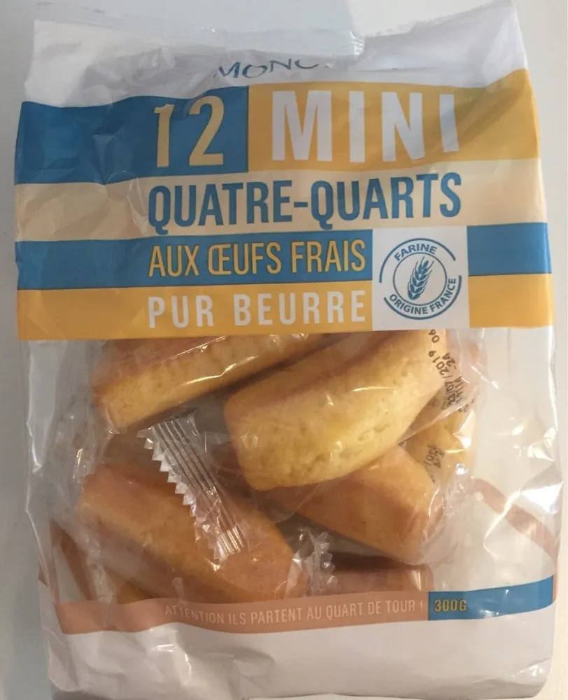 Mini quatre quarts pur beurre aux oeufs frais