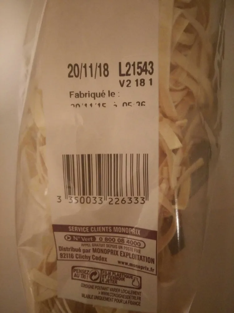 Nüdles à l'ancienne. Pâtes d'Alsace