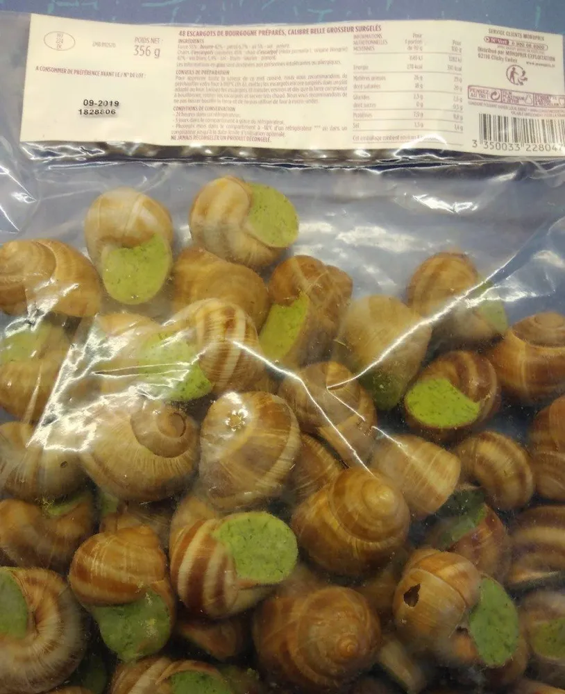Escargots de Bourgogne belle grosseur